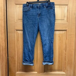 Stylish Blue Women's Cropped Jeans